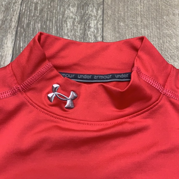 Womens Under Armour Fitted Coldgear Mock Active Shirt - Picture 4 of 7